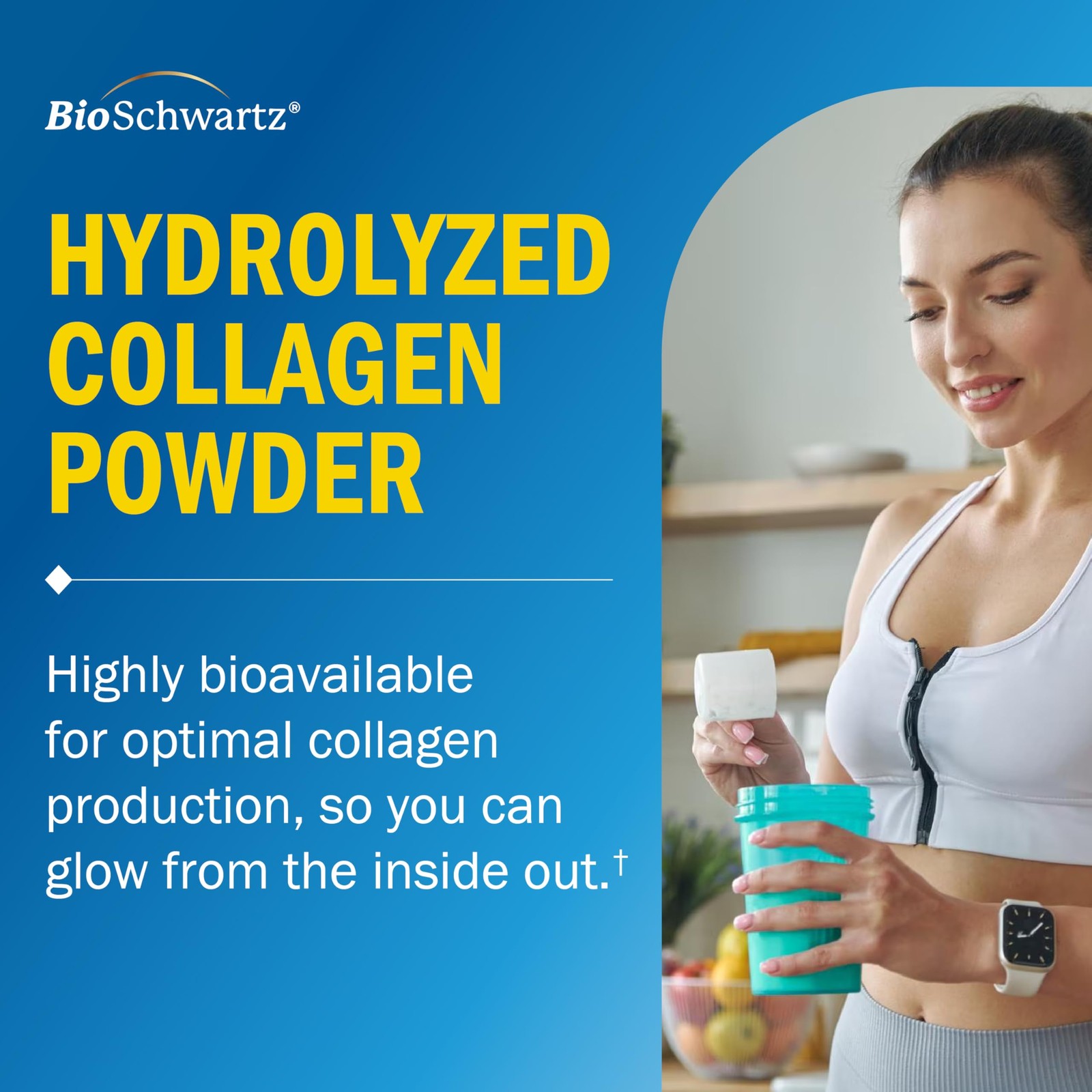 BioSchwartz Collagen Peptides Powder for Women and Men – 1 Pound (Pack of 1)