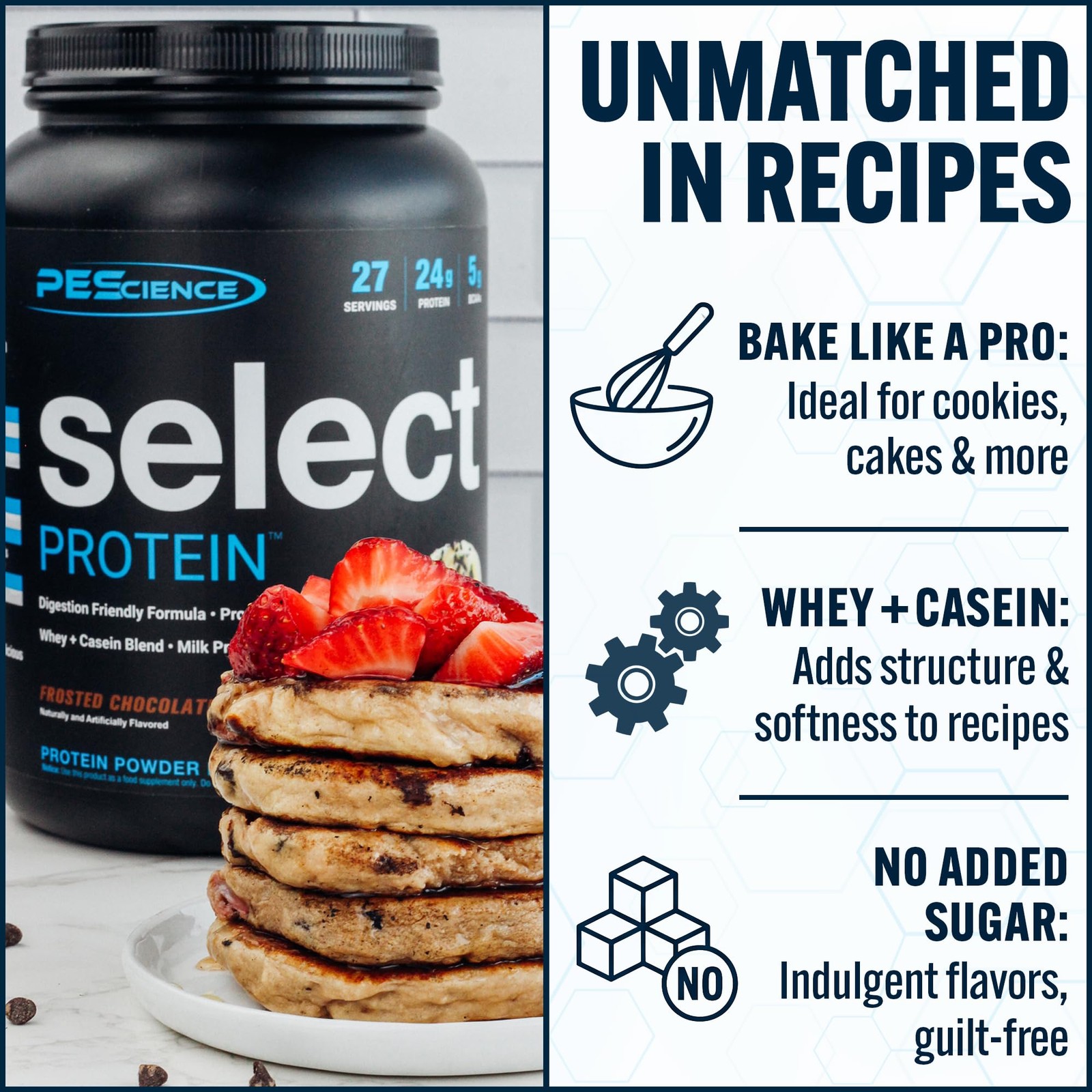 PEScience Select Protein Powder, Whey and Casein 55 Servings (Pack of 1)