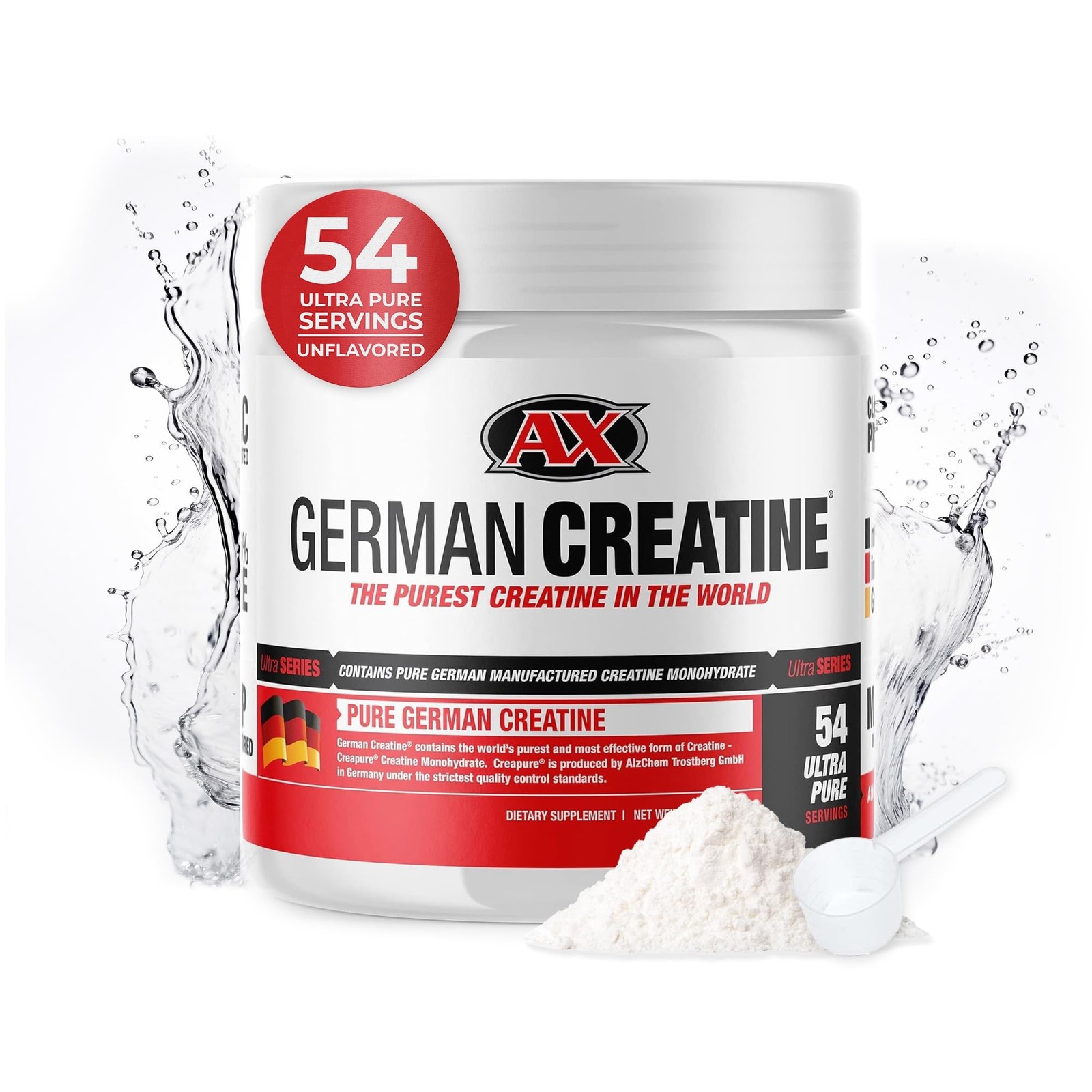 German Creatine – Micronized Creatine Monohydrate Powder, 99.99% Pure Creapur…