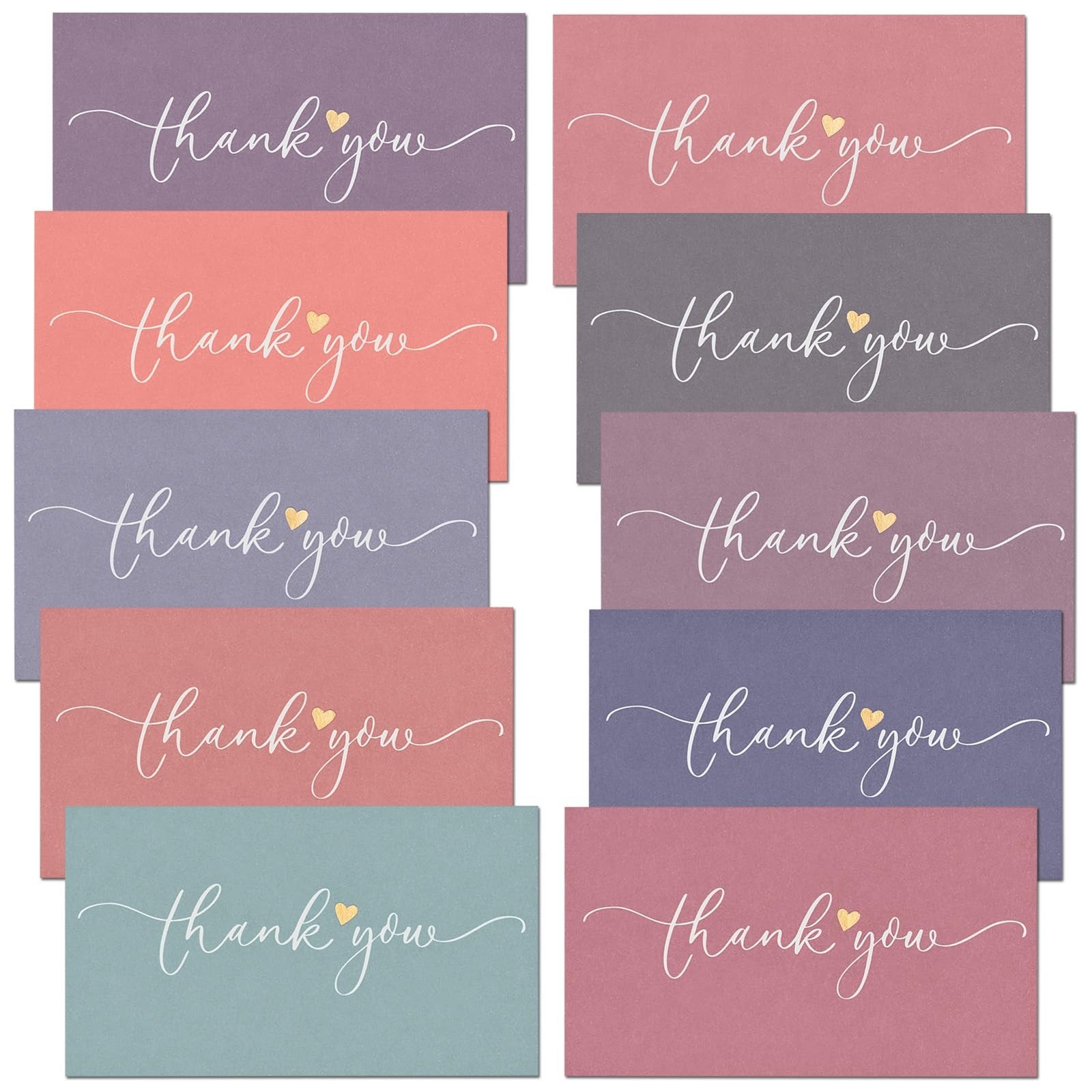 Prims & Flourish Small Thank You Cards Bulk, 100-Pack Mini Thank You For Your…