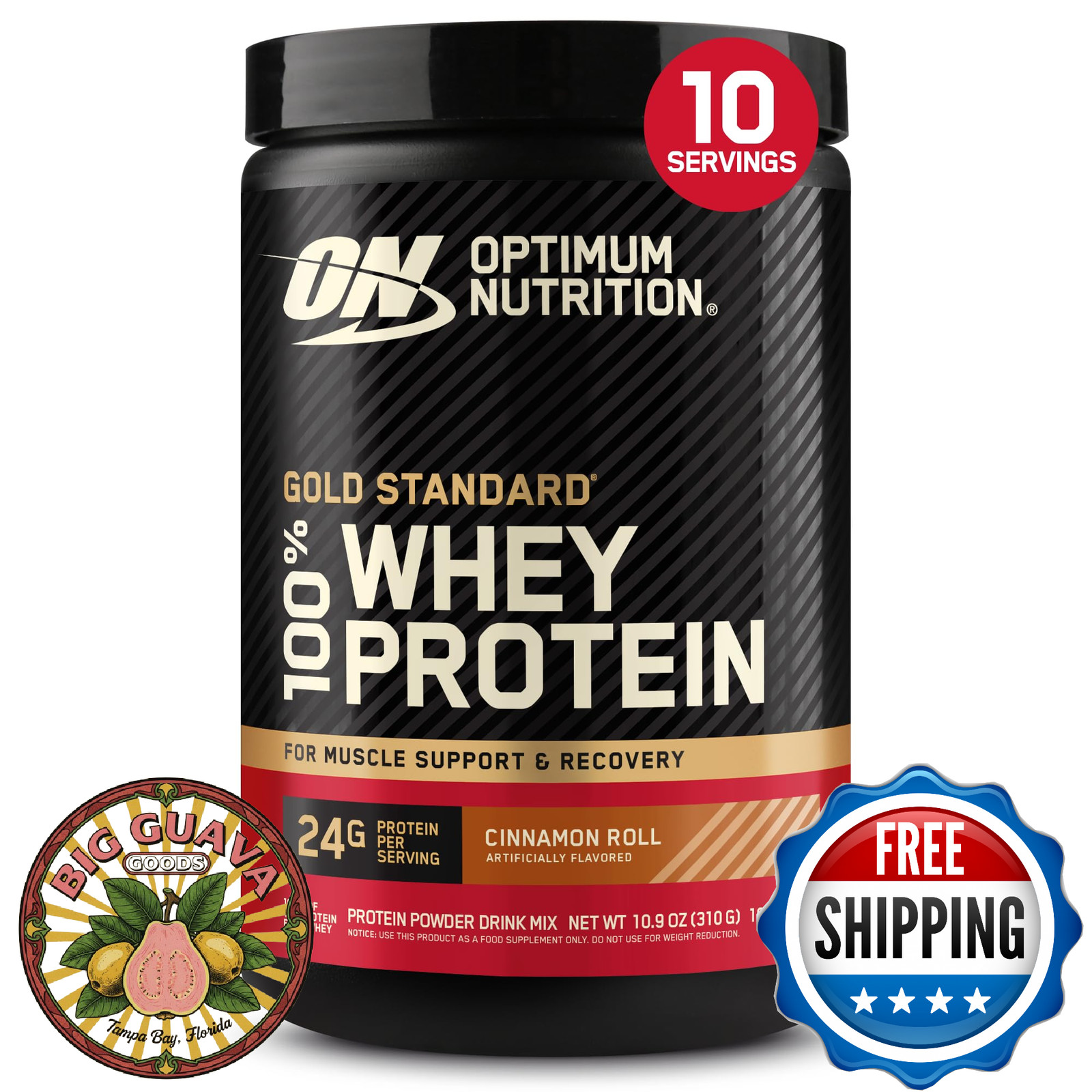 Optimum Nutrition Gold Standard 100% Whey Protein Powder Cinnamon Roll 0.68lb