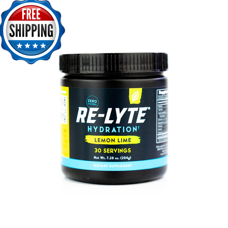 Redmond Re-Lyte Electrolyte Drink Mix Lemon Lime 30 Serving Small 6.88Oz Jar