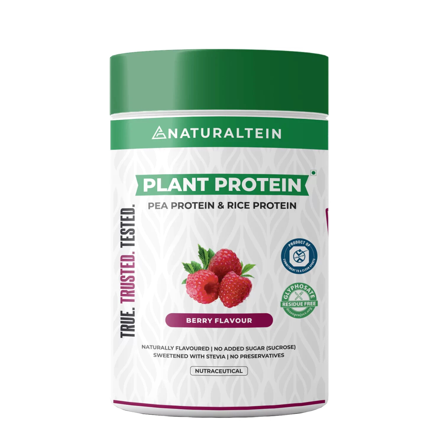NATURALTEIN – 100% Natural Plant Protein – Berry (21.5 G Protein)