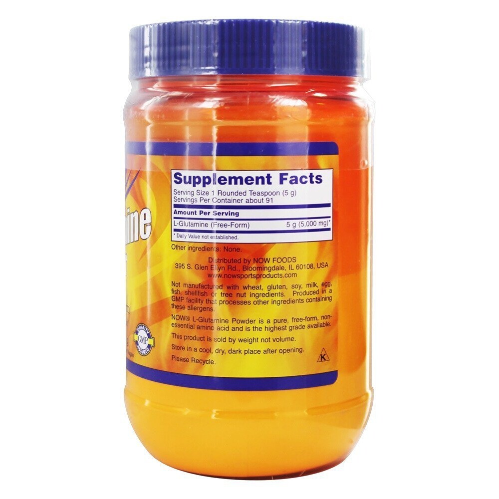 NOW Foods L-Glutamine Powder, 1 lb.