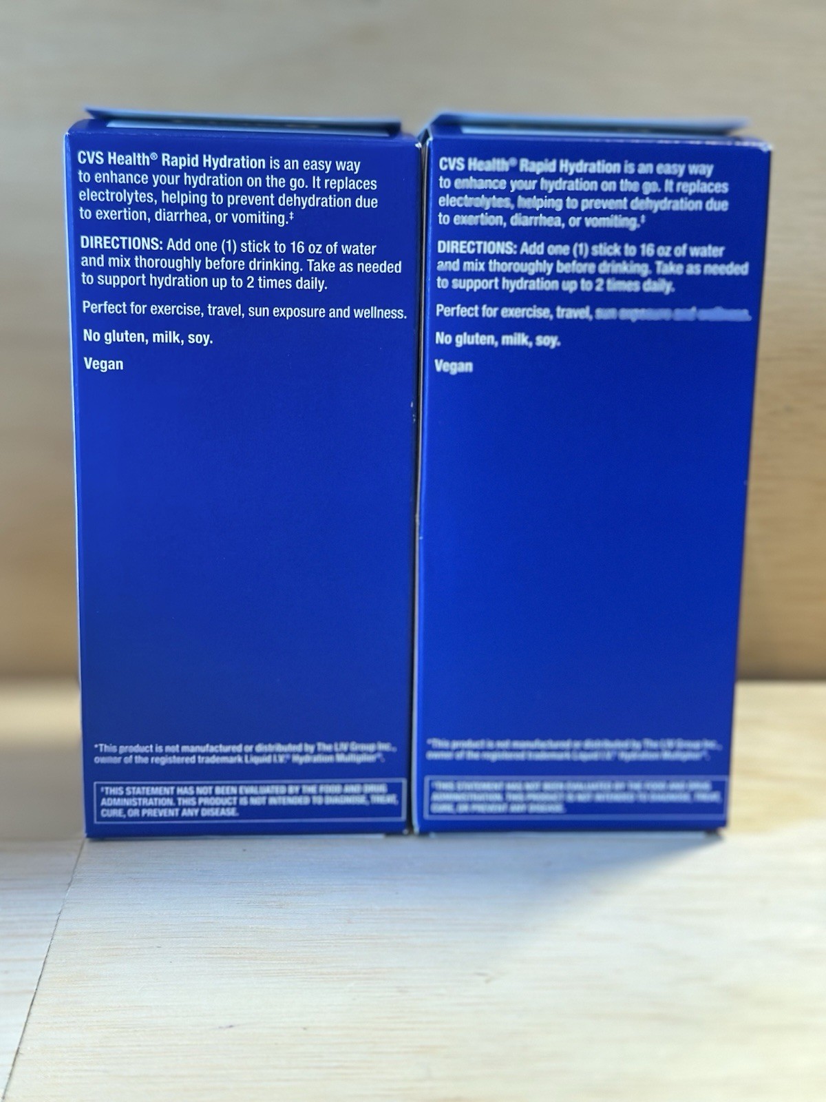 2-CVS Rapid Hydration Electrolyte Drink Mix Strawberry, 10 Stick Ea- Exp 3/27