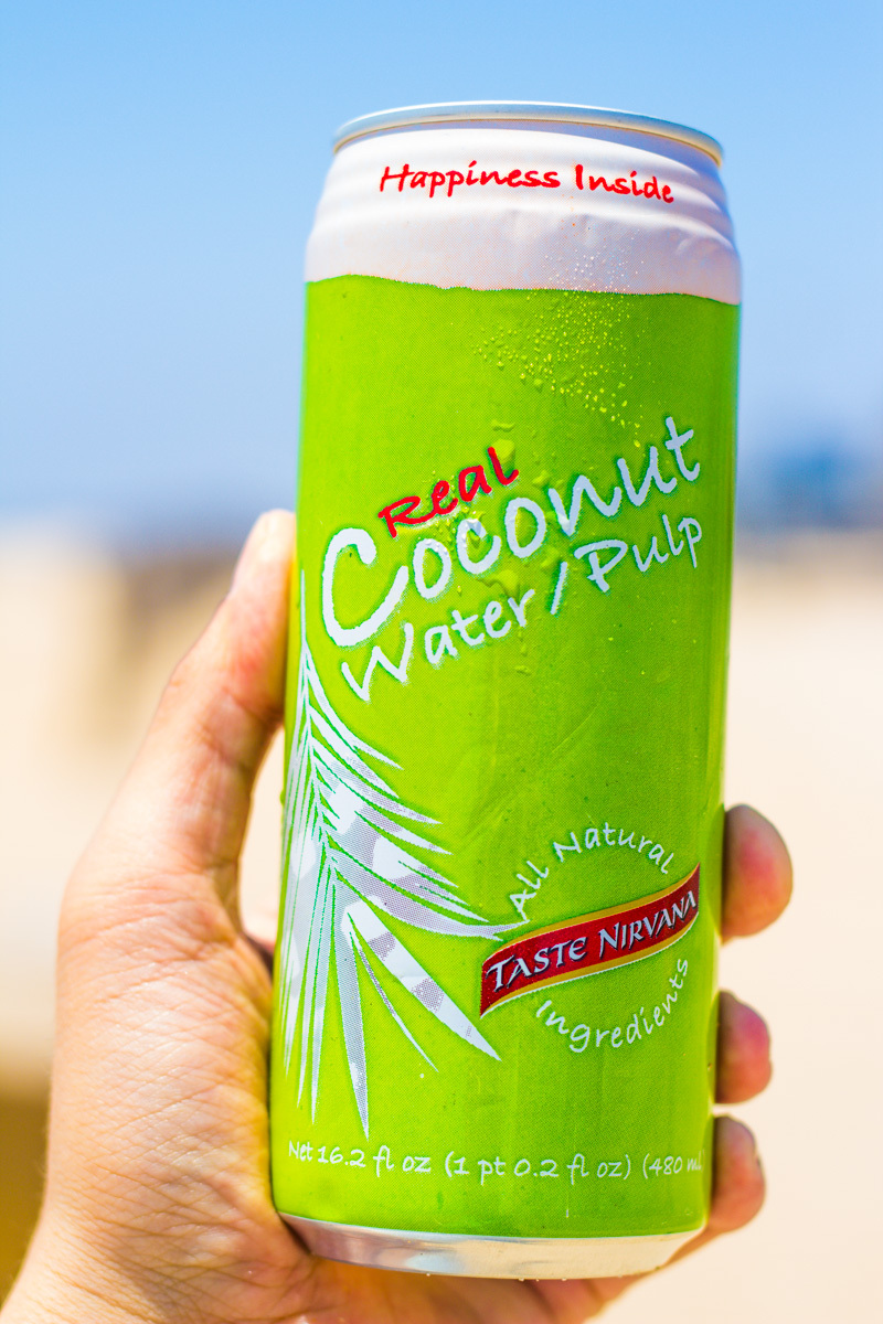 Taste Nirvana All Natural Real Coconut Water WITH PULP |12 x 16 oz BPA free cans