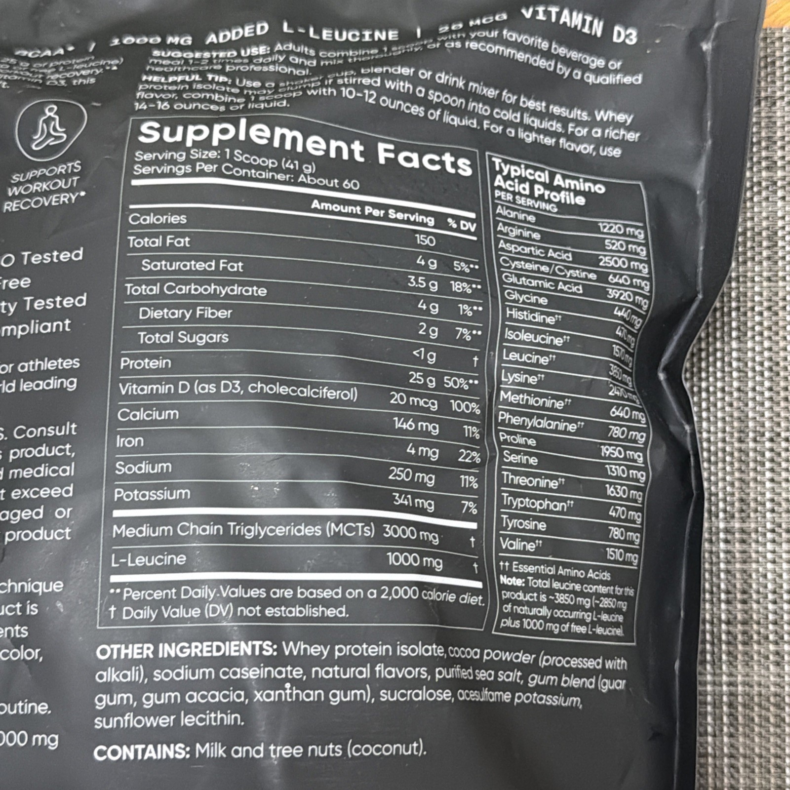 Sports Research Whey Protein Dutch Chocolate 5.42Lb BRAND NEW SEALED EXP 03/2028