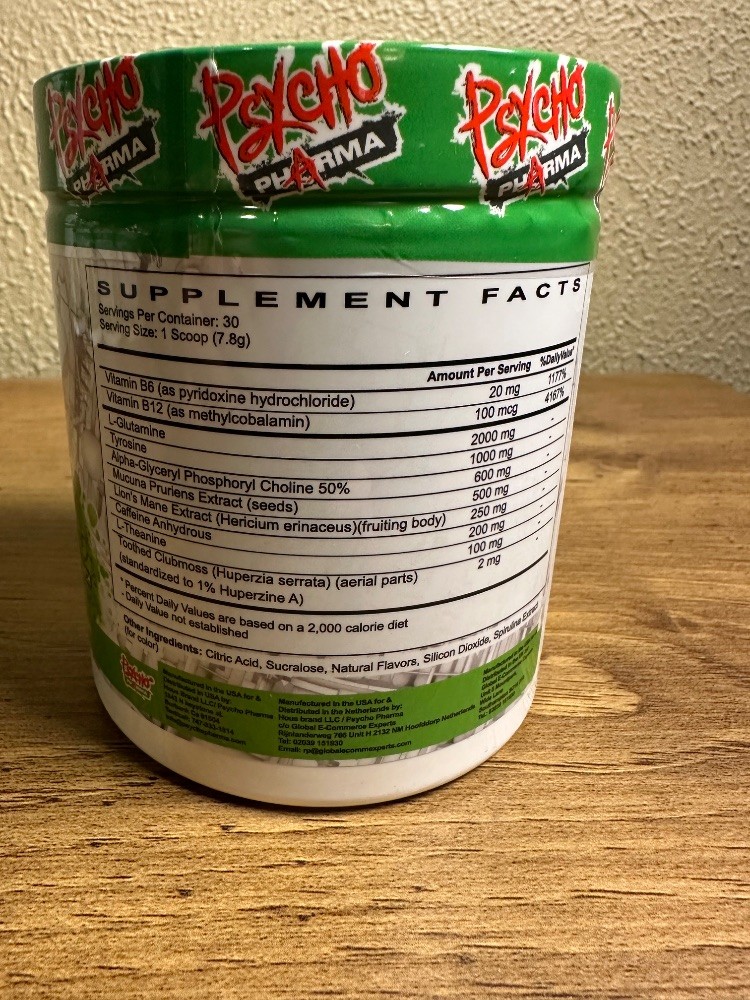 Psycho Pharma Infinite Brain Nootropic Plato’s Lemon Punch 30 Servings New