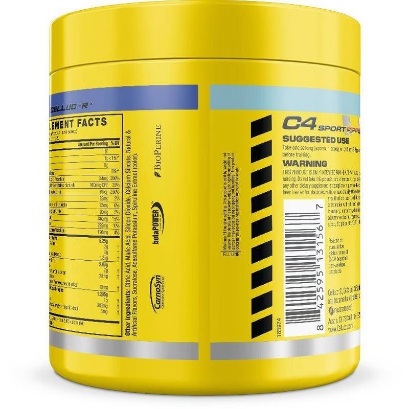 Sport Ripped Pre-Workout Powder – Arctic Snow Cone – 20 Servings