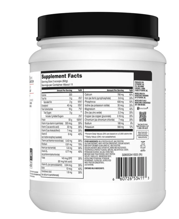 Muscle Milk Pro Series Protein Powder Knockout Chocolate 2LB 50g Protein