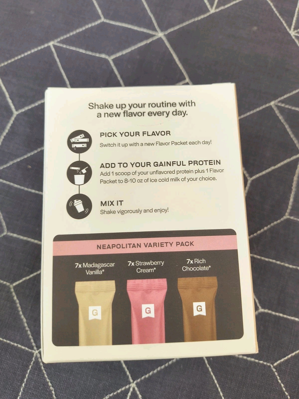 Gainful Flavor Packets 21 Packets Neopolitan Bb 8/28/26