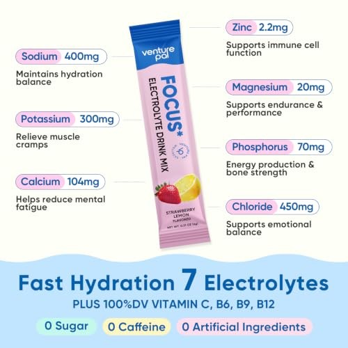 2-in-1 Hydration Packets + Focus Support 1 Pound (Pack of 1) V1-variety