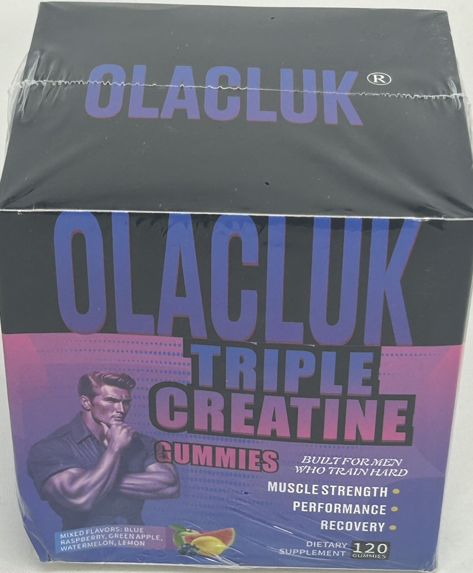 OLACLUK Triple Creatine Gummies 120 Gummies Exp 07/28/2027