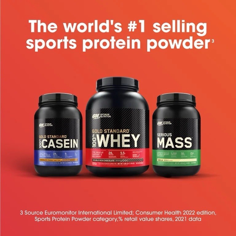 Optimum Nutrition Serious Mass Weight Gainer Powder Chocolate 3 lb Banned Tested
