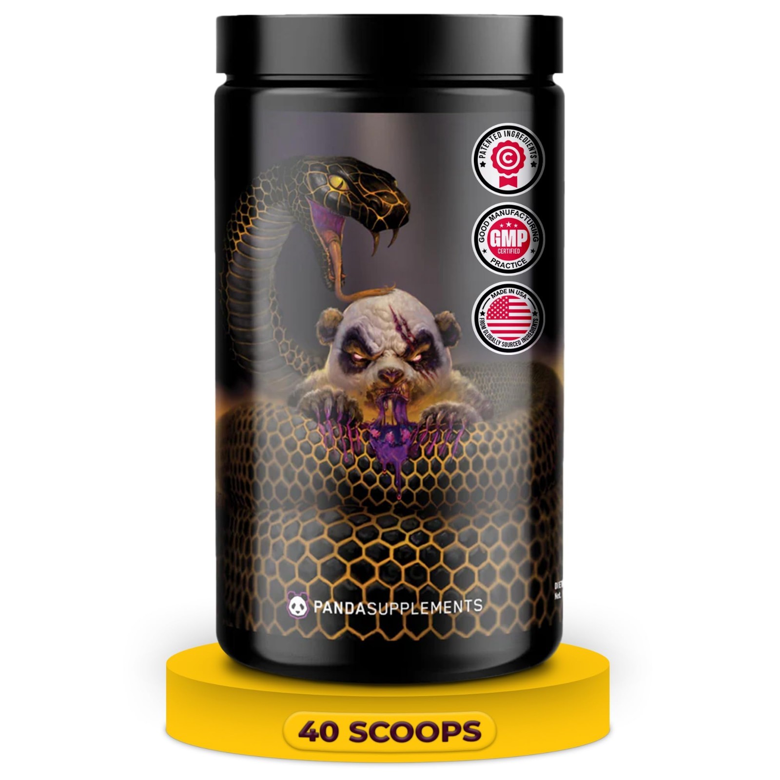 Extreme Pre Workout Powder for Maximum Performance & Focus – 40 Scoops, Grape Bu
