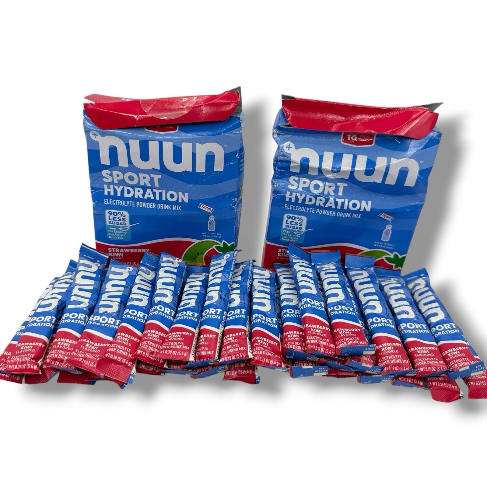 Nuun Sport Electrolyte Powder Strawberry Kiwi 32 Pack EXP 5/27 READ Damaged