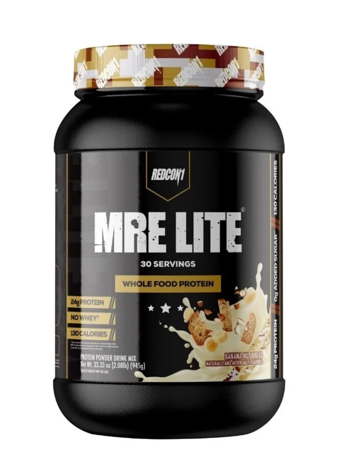 REDCON1 MRE LITE WHOLE FOOD PROTEIN 30 Servings Banana Nut Bread Exp 9/2026