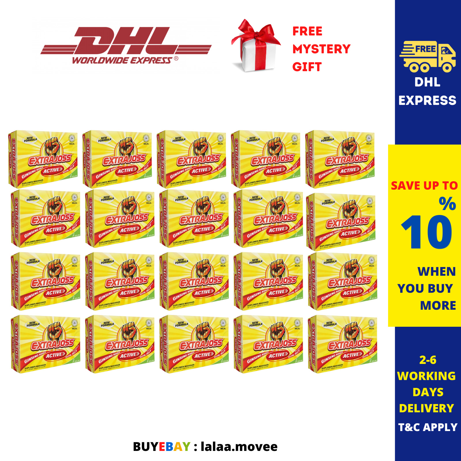 20 X EXTRA JOSS Active Flavour 5 Box Energy Drink Powder Boost Stamina