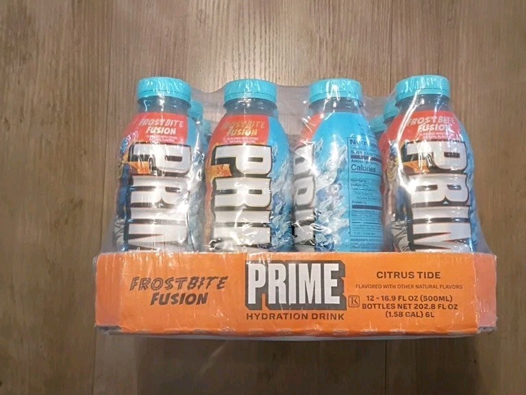 12 Pack NEW LIMITED Edition FROSTBITE FUSION PRIME HYDRATION DRINK KYRO & LUKEN