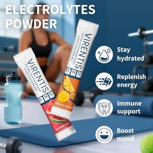 16 Sticks Electrolytes Powder Packets Sugar 2 Ounce (Pack of 1) Variety Pack