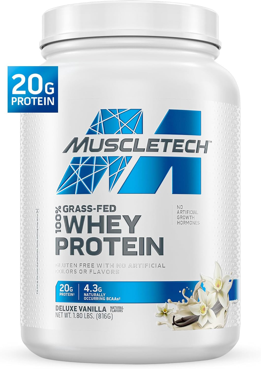Whey Protein Powder Deluxe Vanilla Muscle Recovery Support