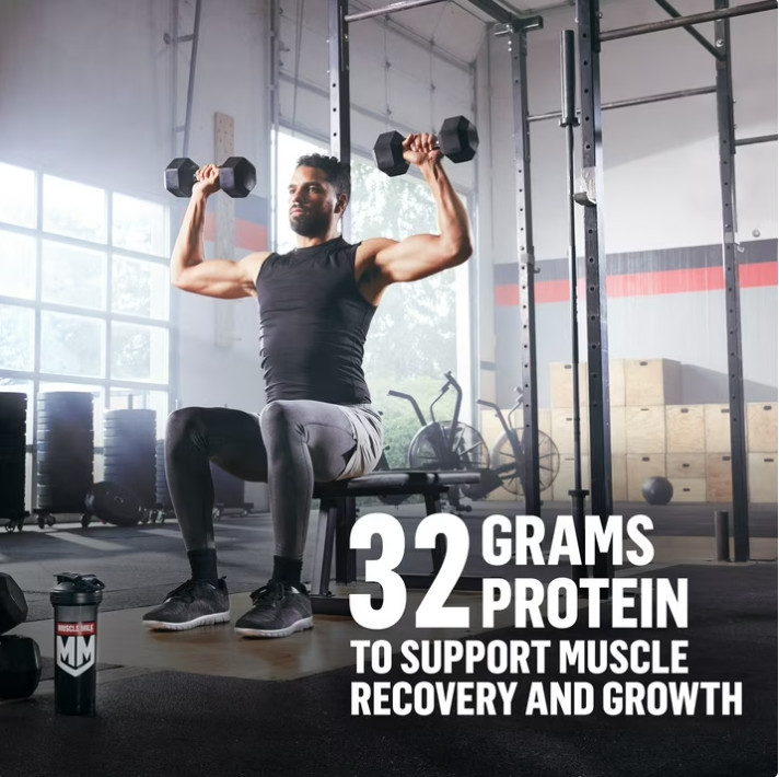 2 Pack Muscle Milk Genuine Protein Powder, Chocolate, 1.93 lbs, 12 Servs Pk