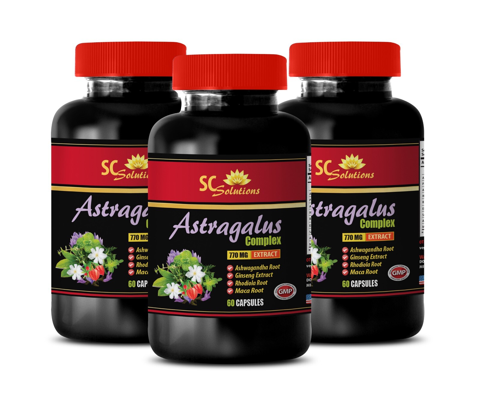 Antioxidant pills – ASTRAGALUS ROOT COMPLEX – Astragalus root – 3 Bottles