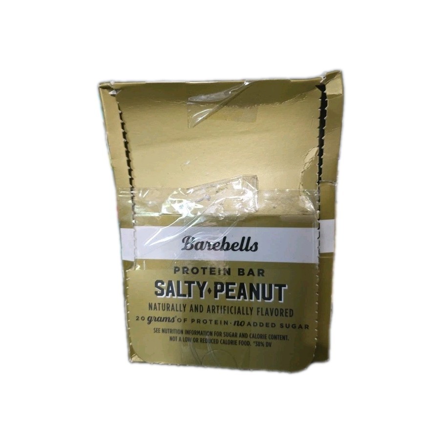 Barebells Protein Bar Salty Peanut 12 Bars Barebell Bar Exp Date 03/27 Open Box