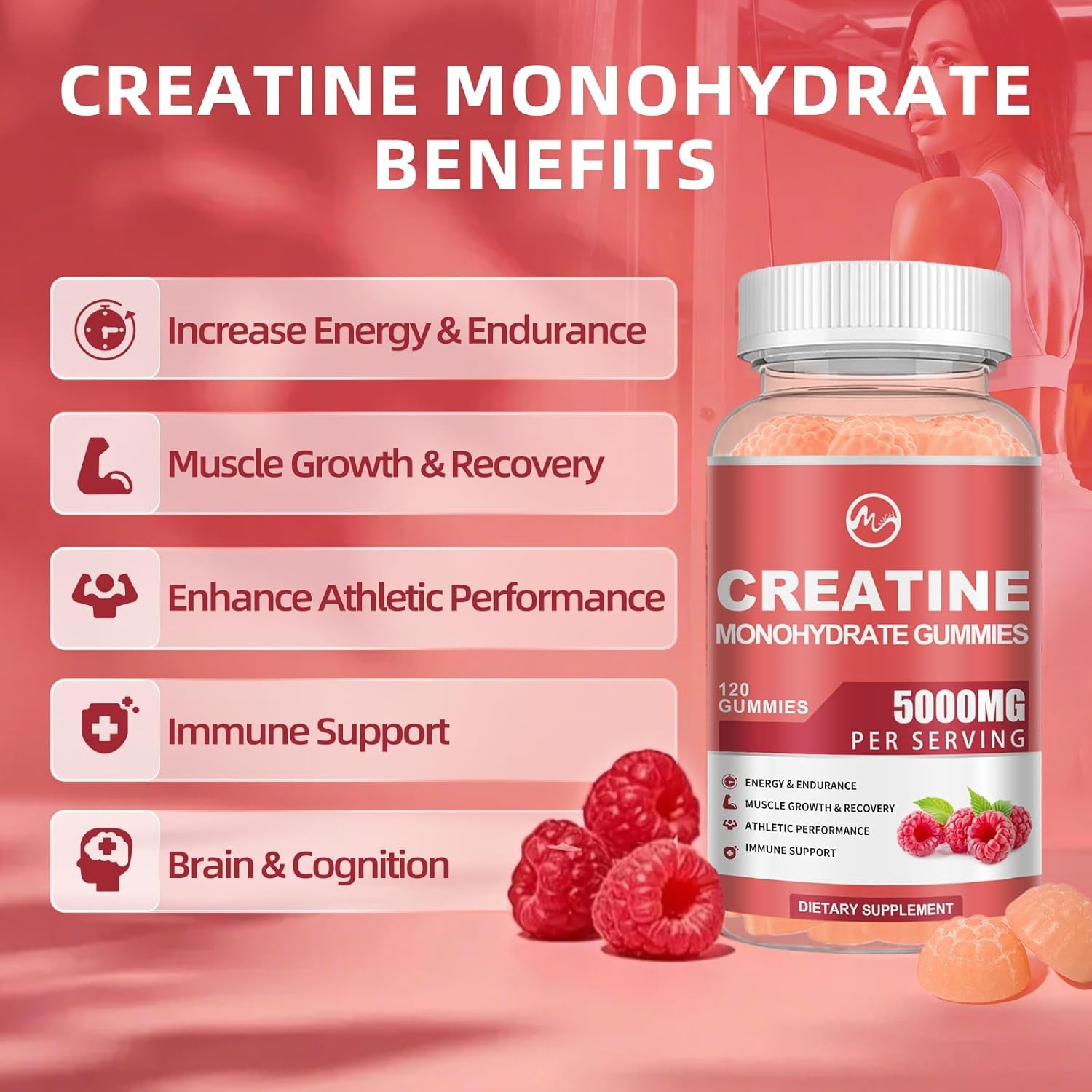 Creatine Monohydrate Gummies – Increase Strength and Build Muscle