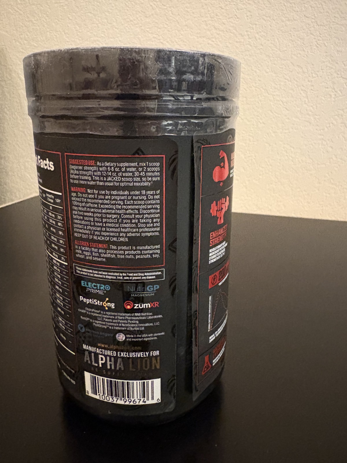Alpha Lion Super Human Slaughtermelon Pre-Workout 25.35oz New EXP 02/2027