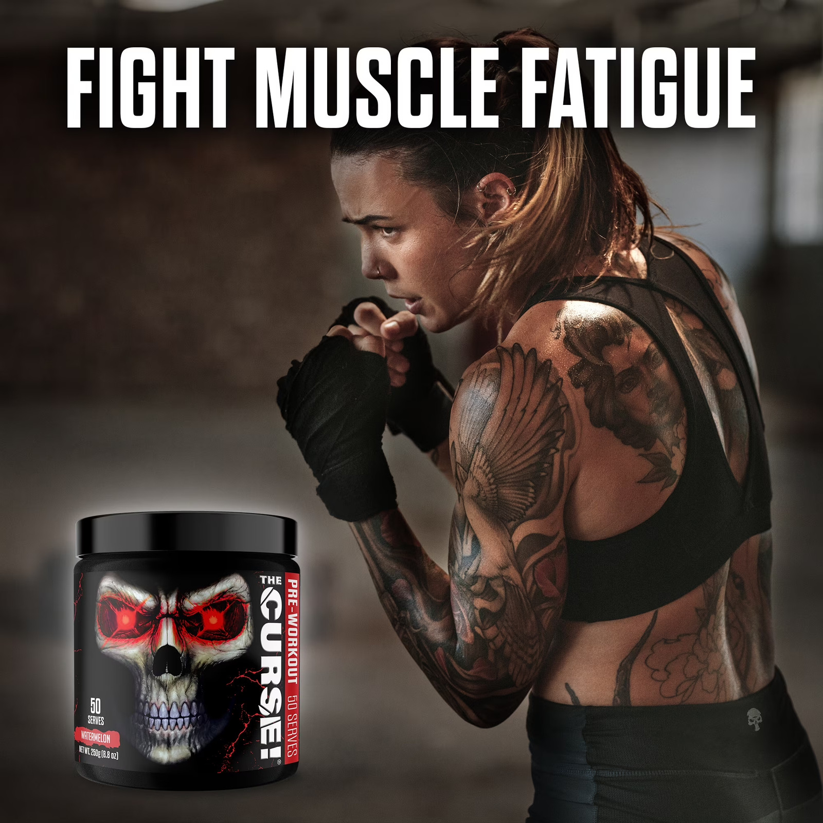 JNX Sports® the Curse Pre Workout Powder Watermelon Pre Workout Mix for Energy a
