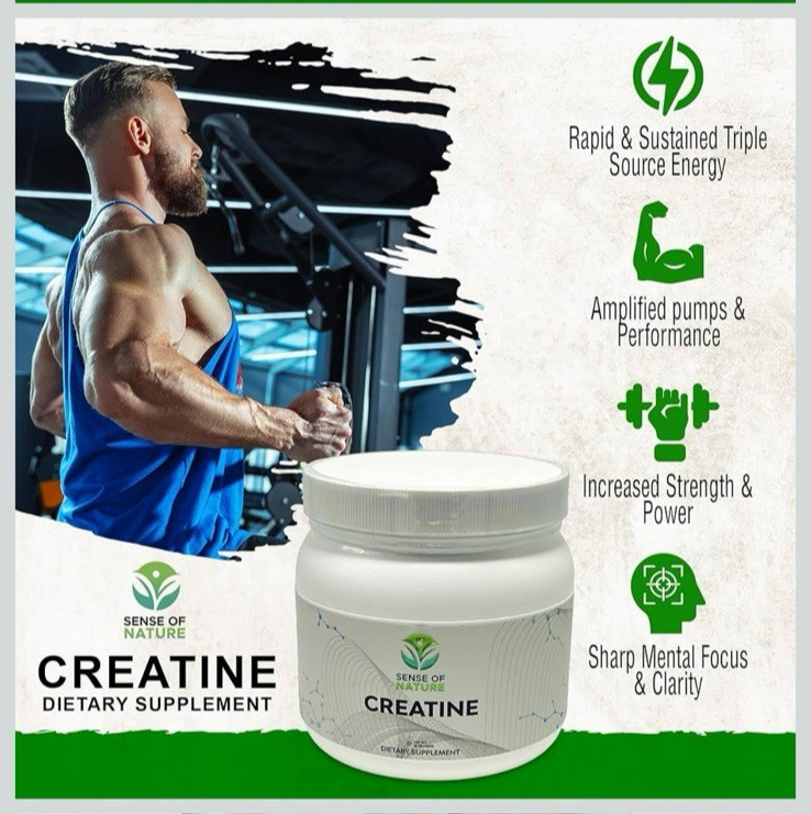 Sense Of Nature Micronized Creatine Monohydrate 90 Servings EXP 05/2026