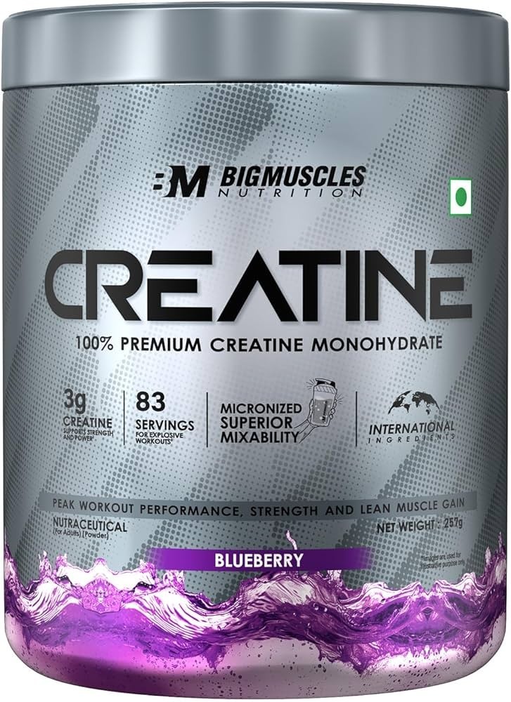 Bigmuscles Nutrition Micronized Creatine Monohydrate for Muscle Repair recovery