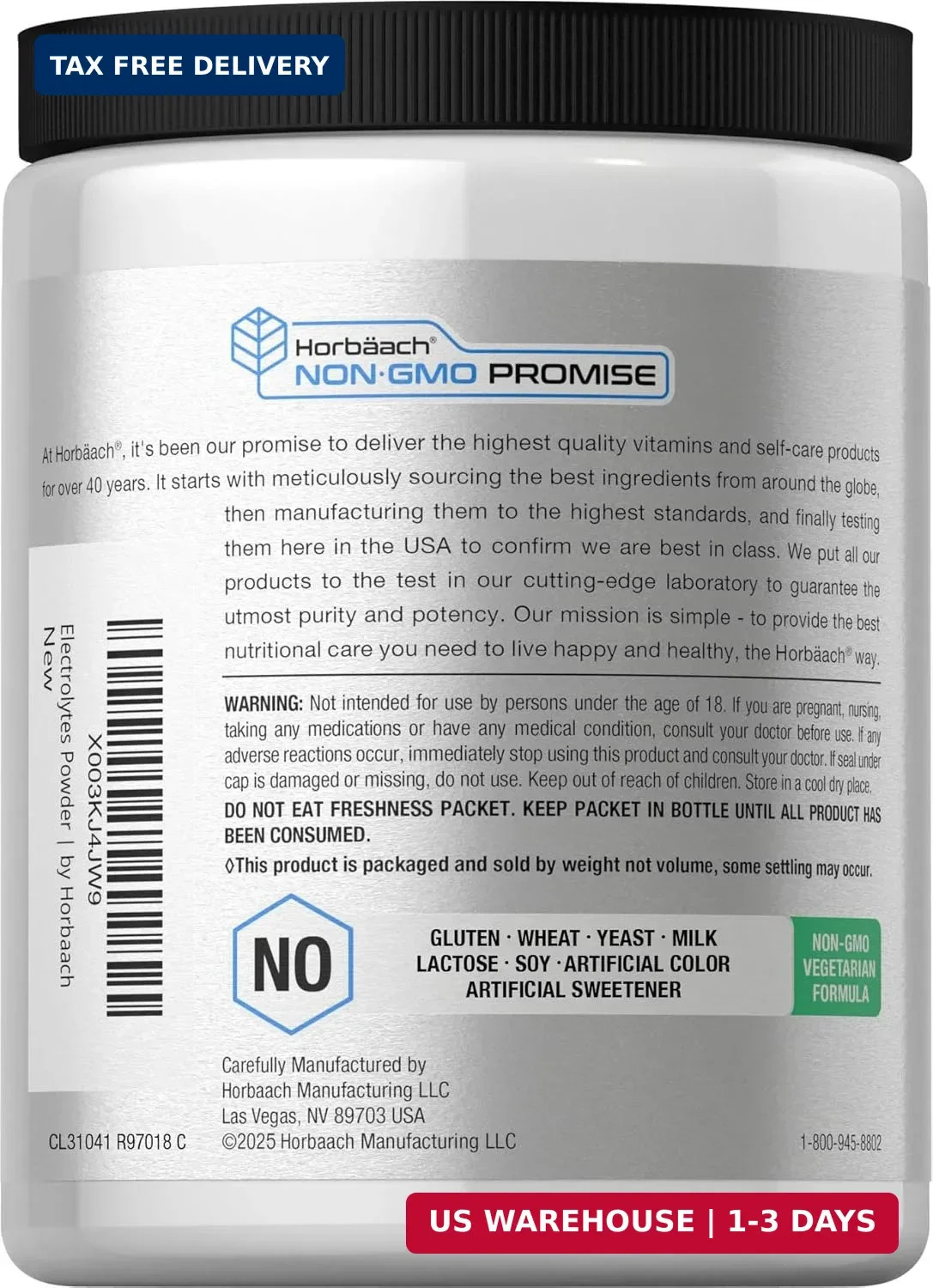 Electrolytes Powder | 16 oz | 130 Servings | Hydration Support | Keto-F