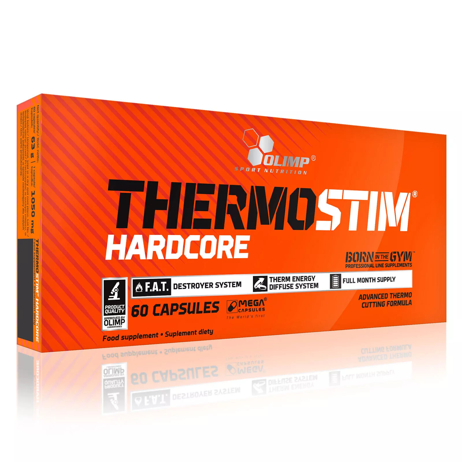 THERMO STIM HARDCORE- Thermogenic fat burner, energy booster, slimming pills