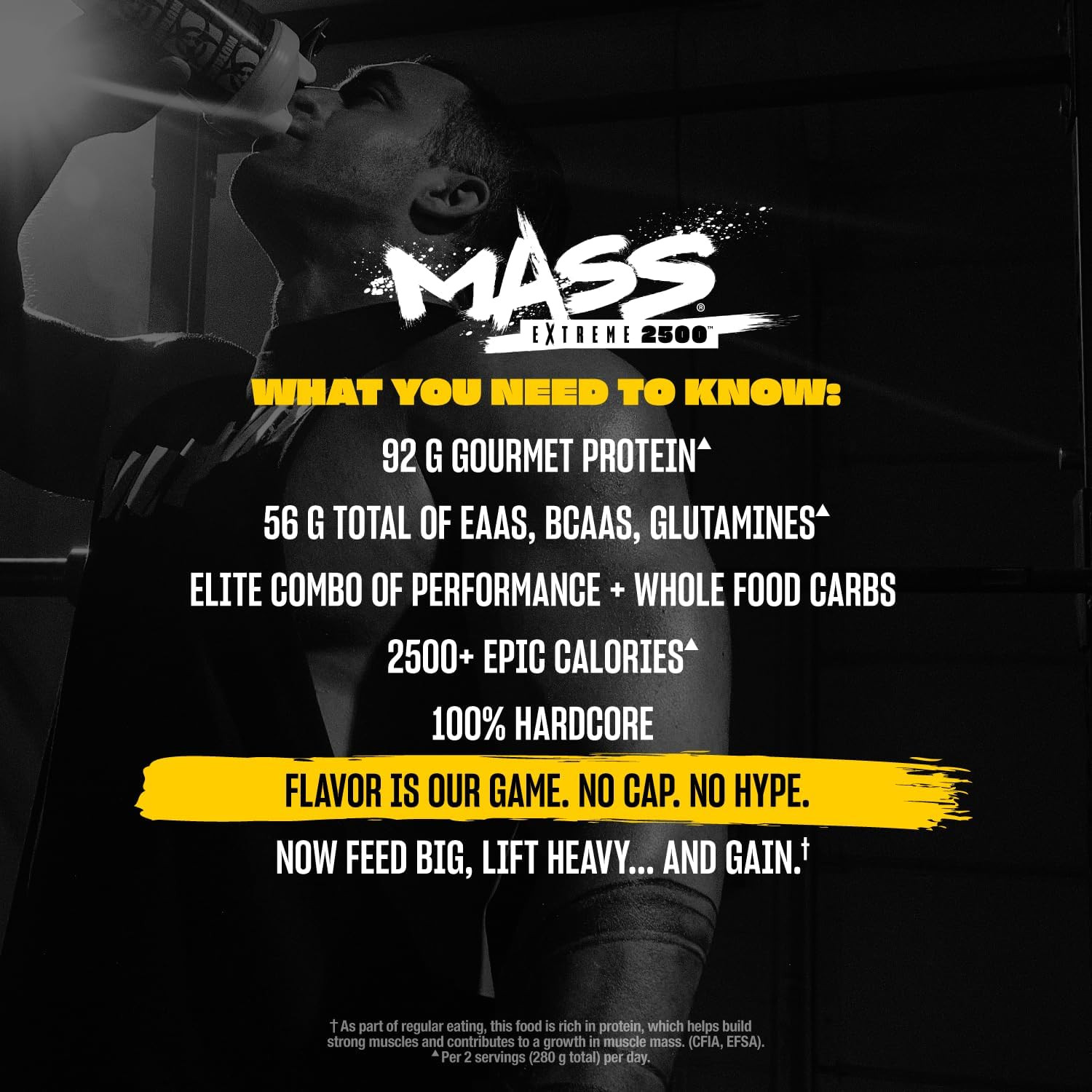 Mass Extreme Gainer, Whey Protein Powder, Triple Chocolate, 6 Lbs