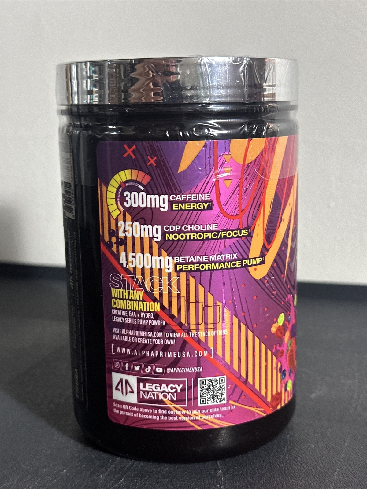 ALPHA PRIME SPORTS LEGACY SERIES Preworkout Berry Gusher Read Clearance!