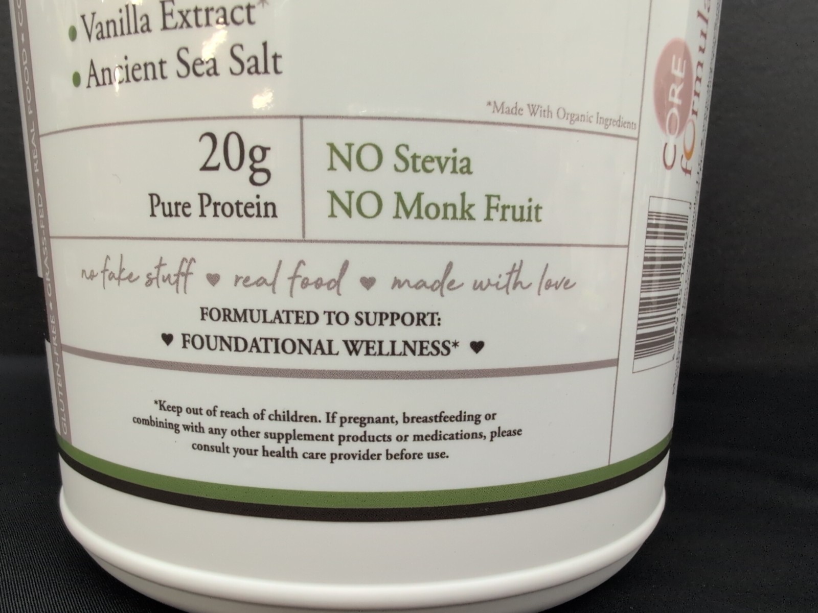 Core Formula Daily Classic Vanilla Protein Powder 30 Serving MANF 04/2025