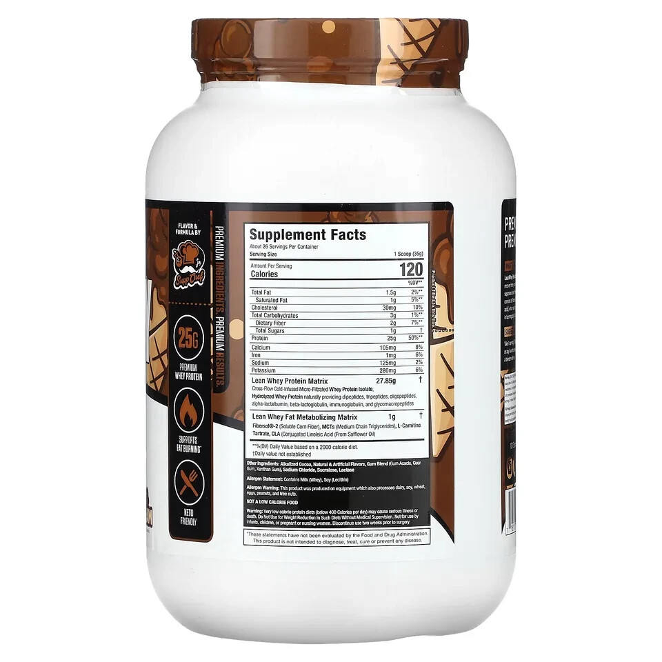 Lean Whey, Iso-Hydro, Chocolate Ice Cream, 2 lbs (908 g)