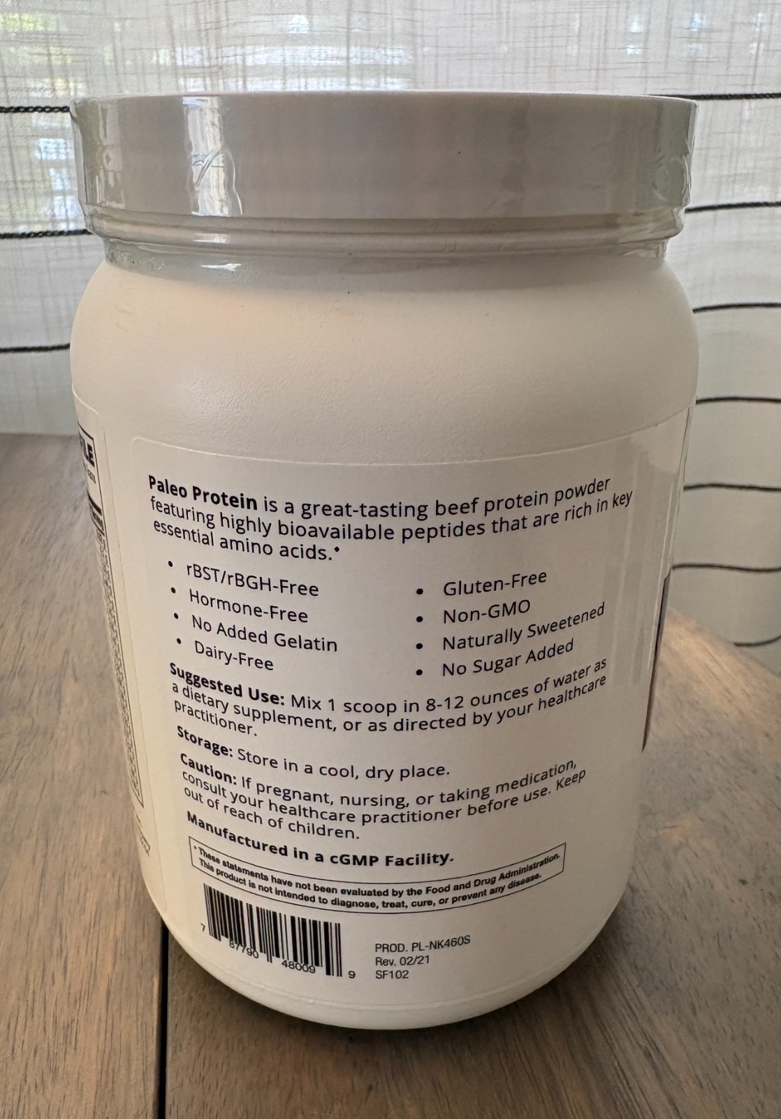 Nutrikey Paleo Protein- Beef Protein Powder, Chocolate, 15.6oz, Brand New Sealed