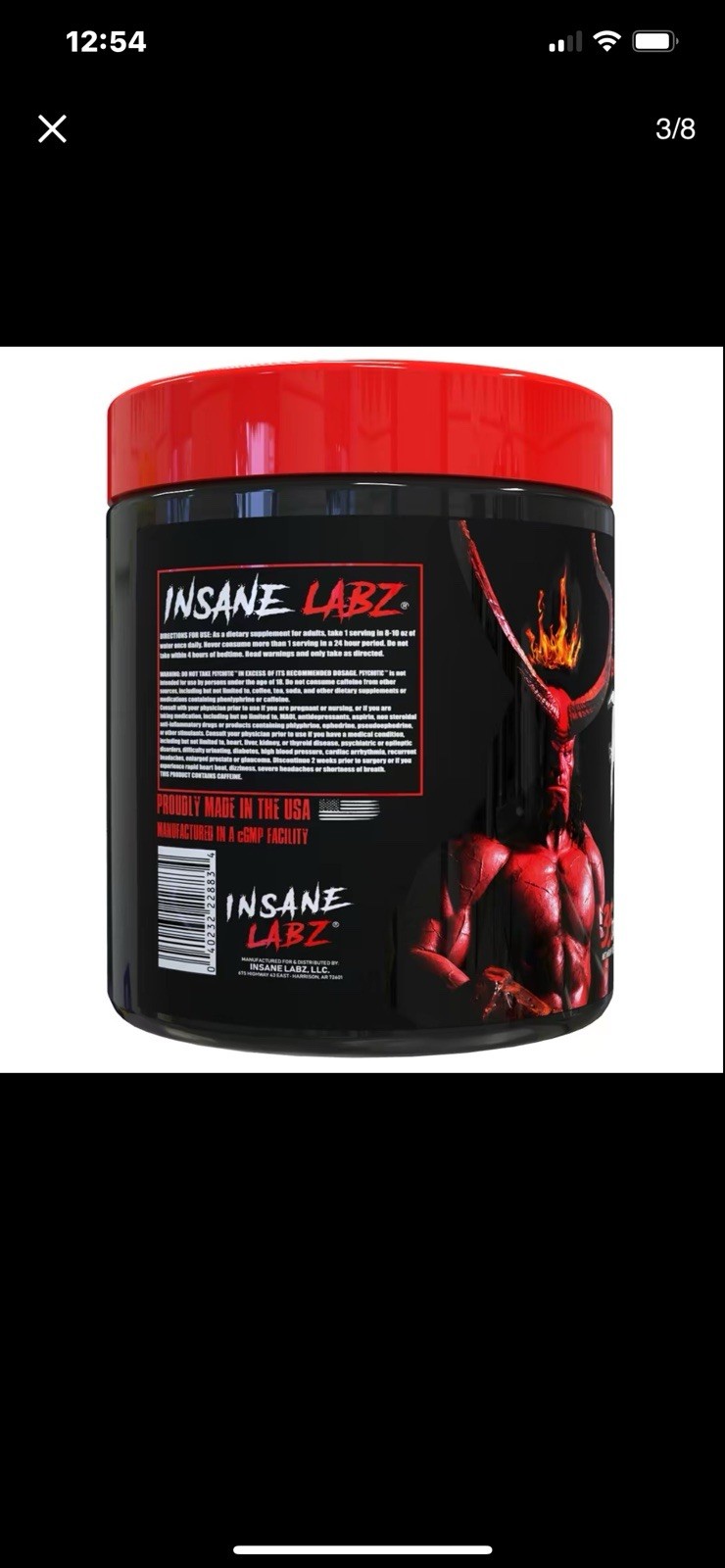 Hellboy Psychotic Pre Workout Cherry Limeade 35 Servings Energy See Description