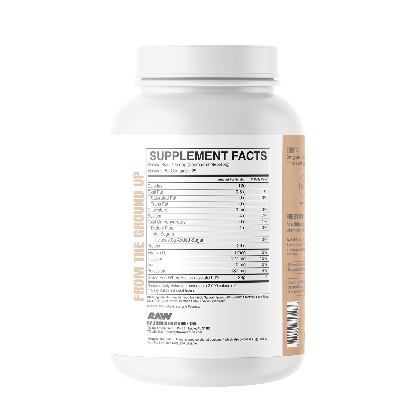 Isolate Protein – Peanut Butter (25 Servings)