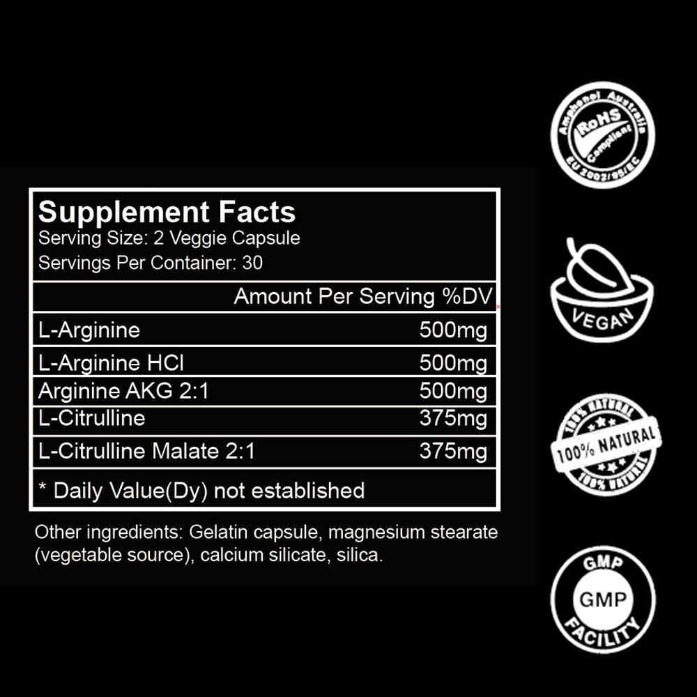 Nitric Oxide Booster Supplement for Blood Circulation and Flow,Endurance/Energy