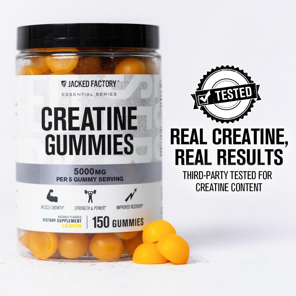 Creatine Gummies 5g Daily Dose (1g per Gummy) – Creatine Gummy for Men and Wo…