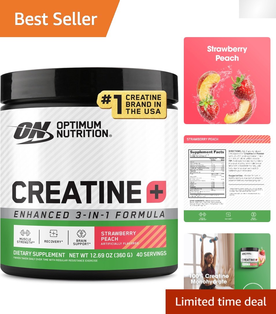 Performance-Boosting Creatine Powder with Electrolytes – 360g, 40 Servings