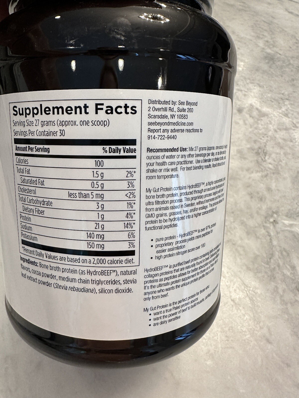 My Gut Chocolate Protein Powder