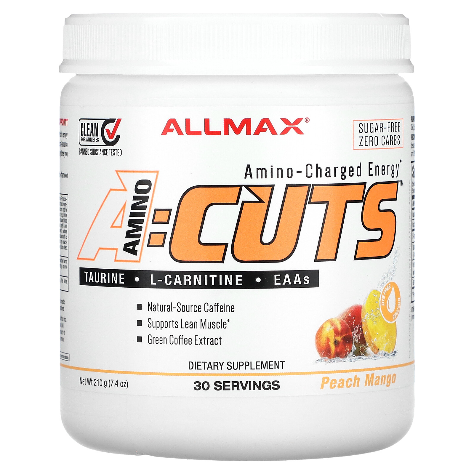 AMINOCUTS, Peach Mango, 7.4 oz (210 g)