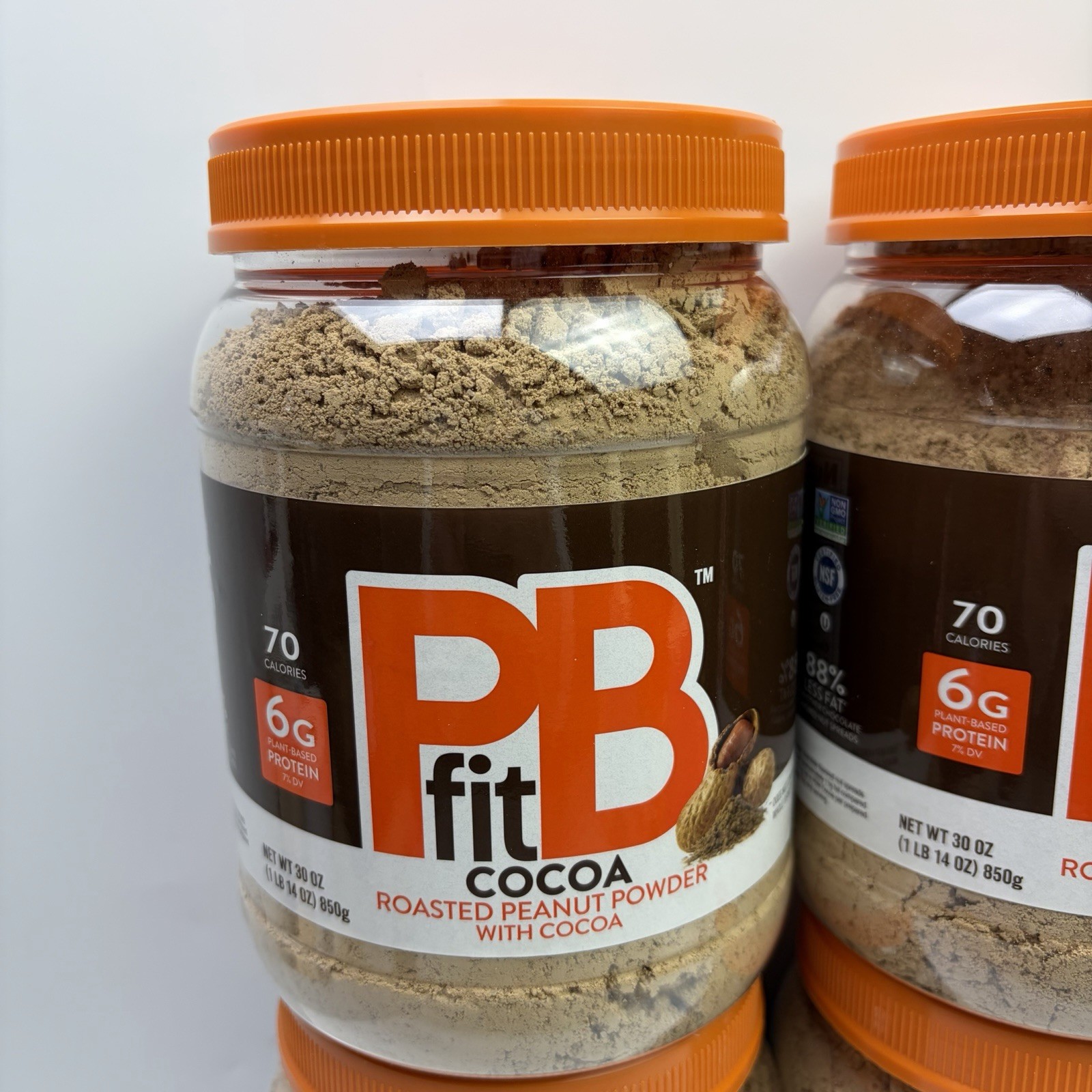 4 PACK PBfit Peanut Butter Powder Chocolate Flavor, Cocoa Roasted, 30 oz