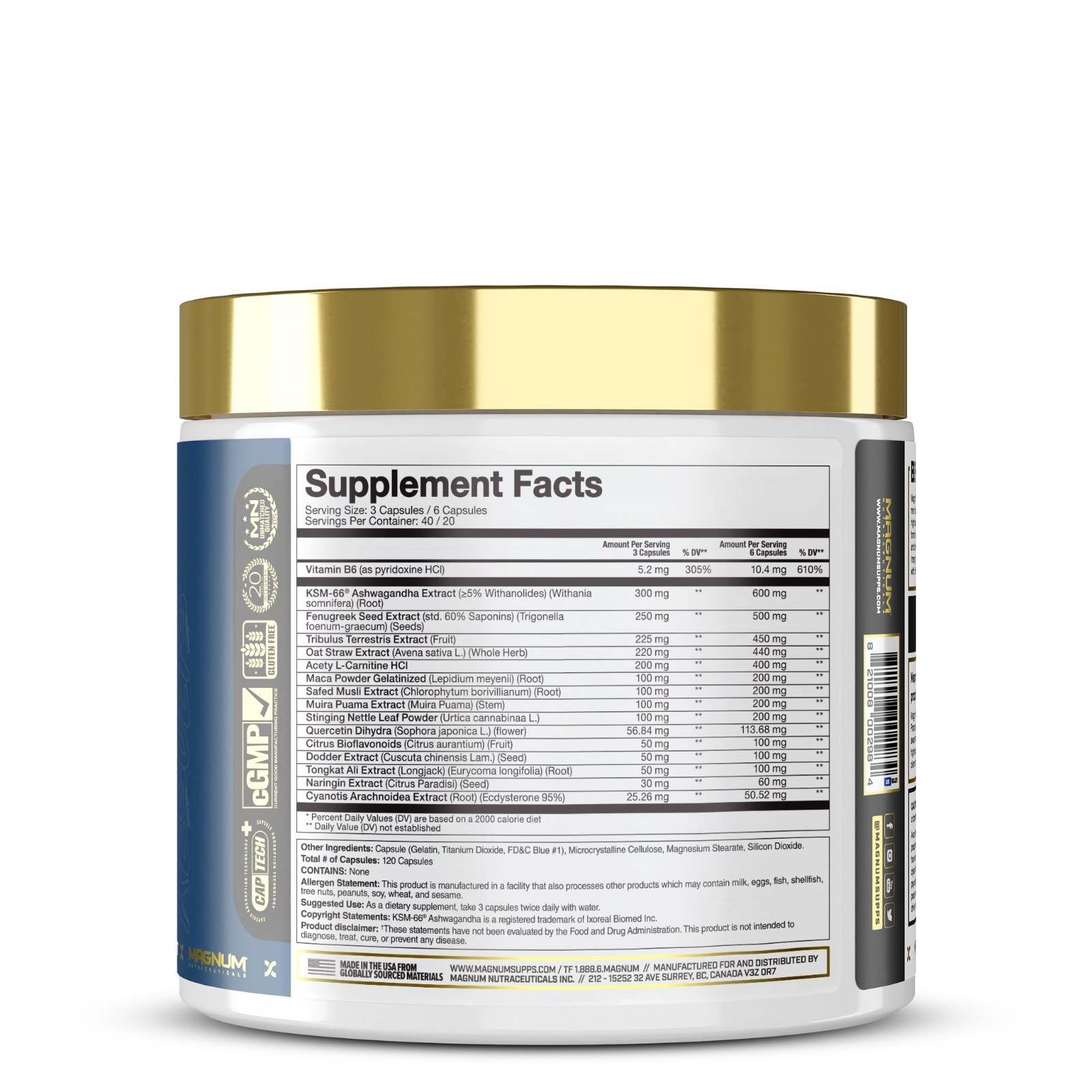 Magnum Nutraceuticals Thrust 120 Caps T Therapy