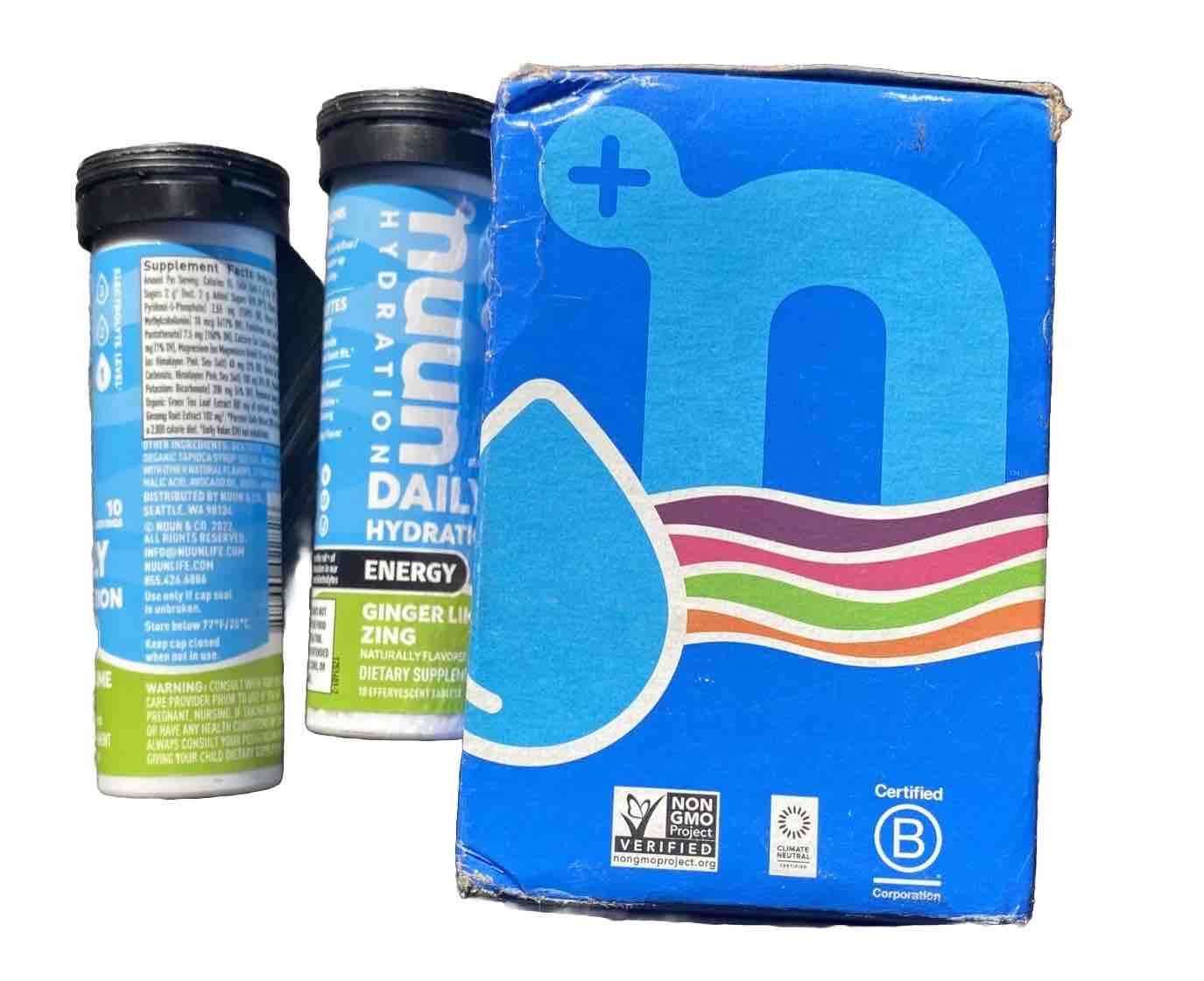 Nuun Sport Electrolyte Hydration Tablets Tri-Berry Citrus Fruit 6 Pack